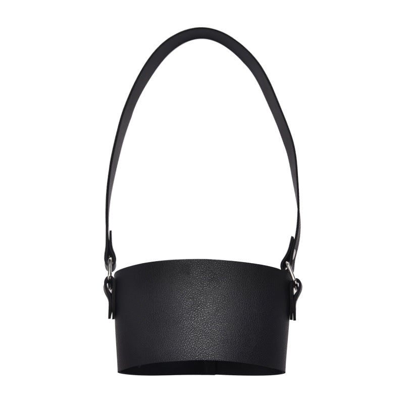 Wholesale Portable Cup Cover Thickened Accessories Portable Leather Anti-slip Cup Cover